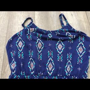 W.f. Blue Aztec dress  size medium